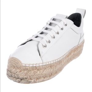 Alexander McQueen White leather platform Sneakers